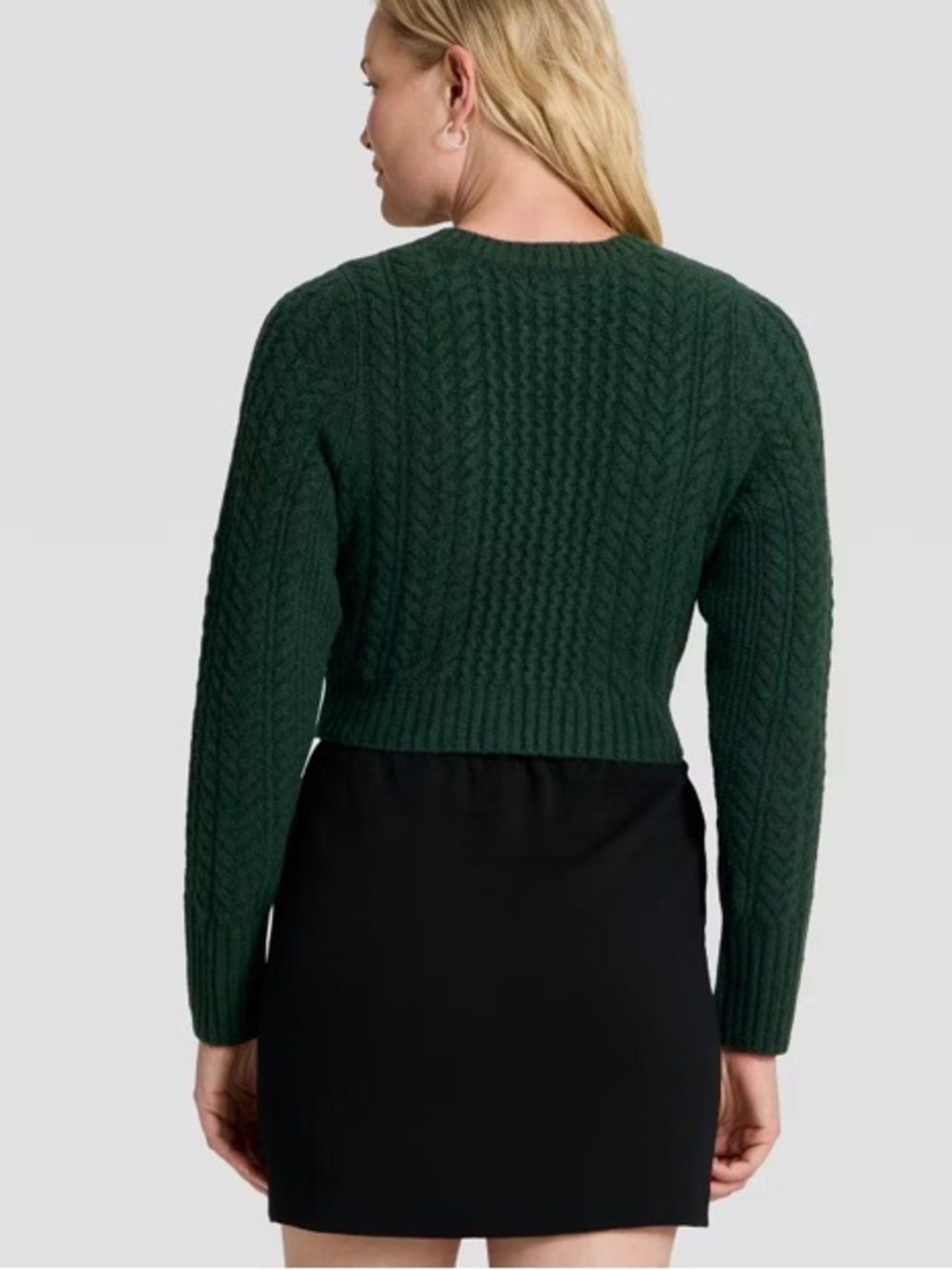 Women’s - A New Day Bow Cardigan in Dark Forest Green. Size XL. NWT. - Picture 2 of 9